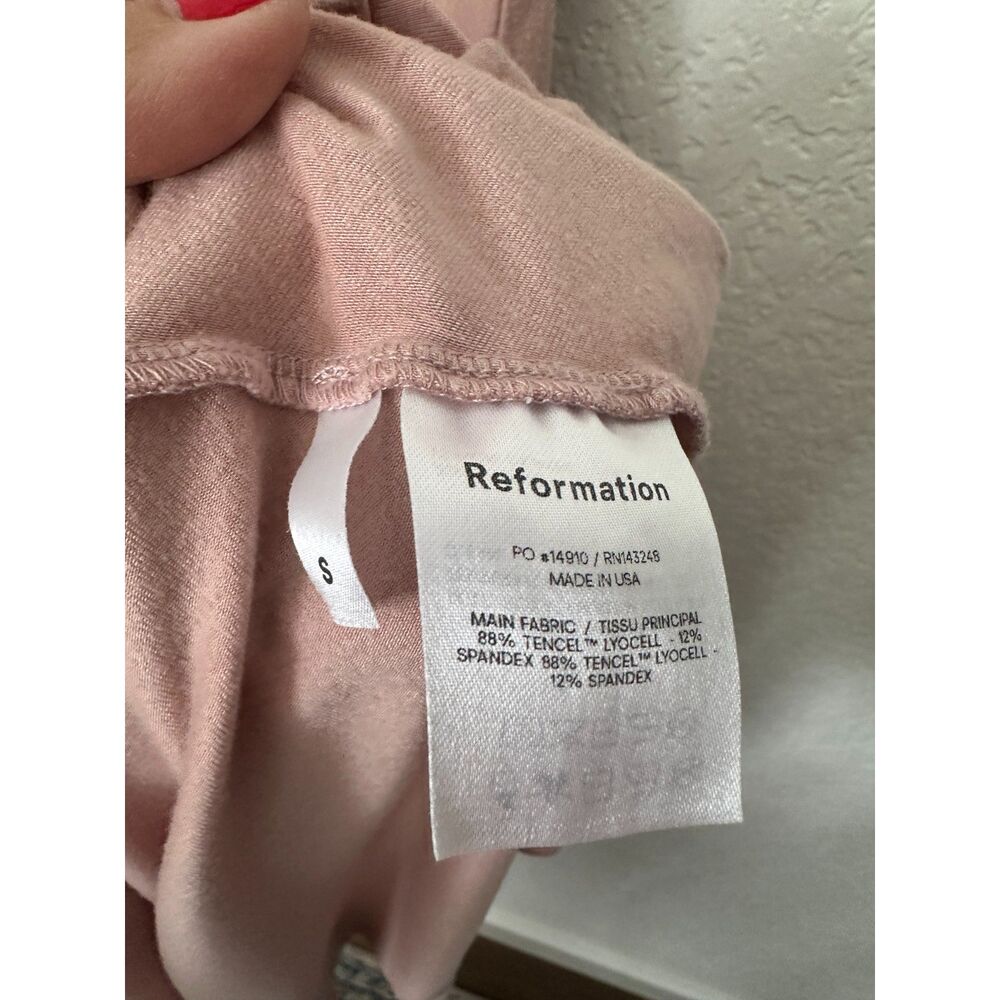 Reformation Rou Knit Midi Dress Pink Blush Size Small - Picture 9 of 10